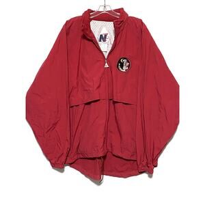 Vintage NG FSU Seminoles Zip Jacket Windbreaker Hood Vented Mens XL Retro 90s